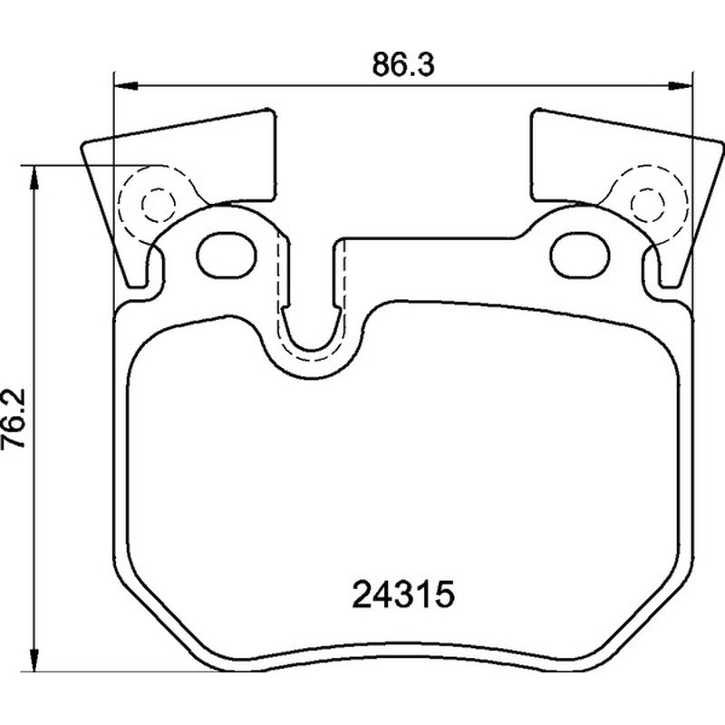 Mintex Racing MRM1801 FR Brake Pads 86.2mm x 76.2mm MDB2828FR - Rear