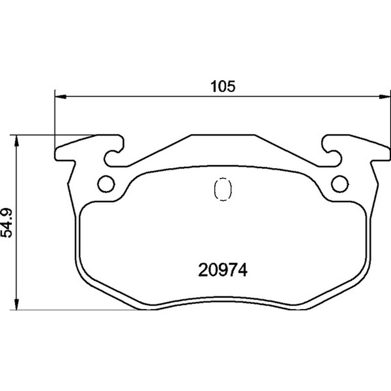 Mintex Racing MRM1802 Brake Pads 105mm x 54.9mm MDB2868MRM1802 - Rear