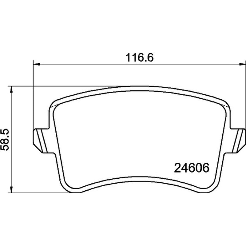 Mintex Racing MRM1801 FR Brake Pads 116.5mm x 59mm MDB2929FR - Rear
