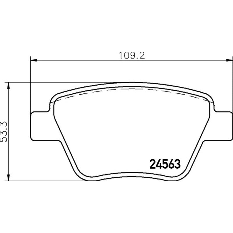 Mintex Racing MRM1801 FR Brake Pads 109.4mm x 53.3mm MDB2972FR - Rear