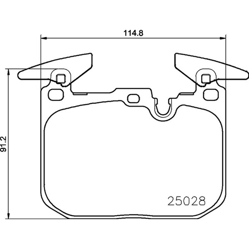 Mintex Racing MRM1801 FR Brake Pads 114.8mm x 91.2mm MDB3259FR - Front