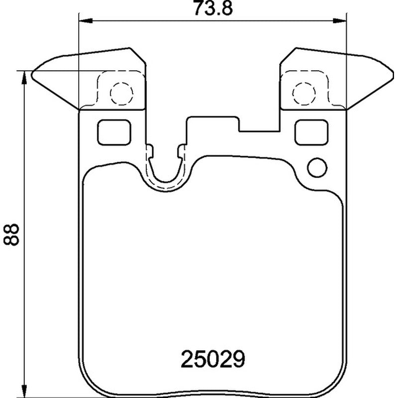 Mintex Racing MRM1801 FR Brake Pads 73.8mm x 88mm MDB3269FR - Rear
