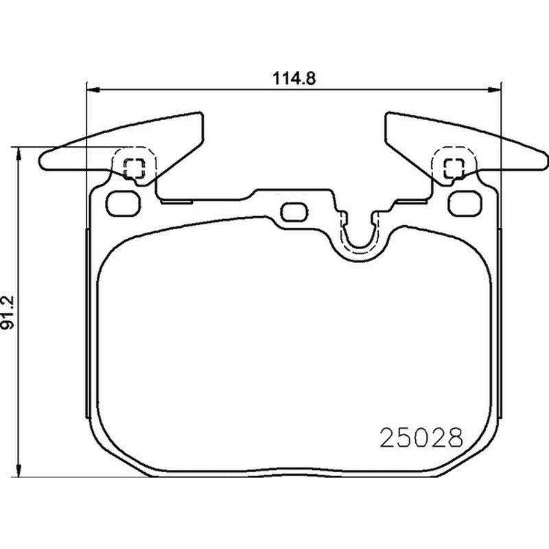Mintex Racing MRM1801 FR Brake Pads 114.8mm x 91.2mm MDB3764FR - Front