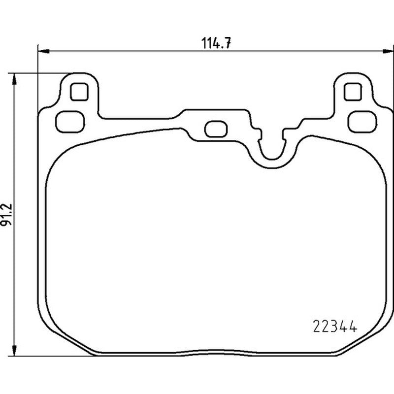 Mintex Racing MRM1801 FR Brake Pads 114.7mm x 91.2mm MDB3804FR - Front