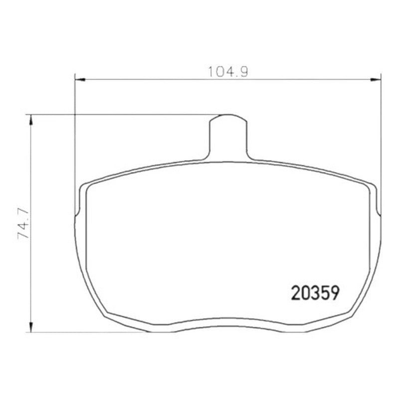 Mintex Racing F4R Brake Pads 104.9mm x 74.7mm 41F4R17.50