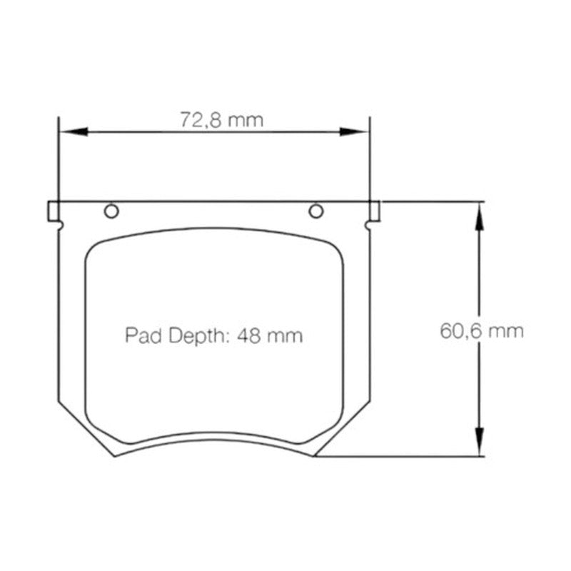 Mintex Racing F2R Brake Pads 77mm x 60.9mm 504F2R17.60