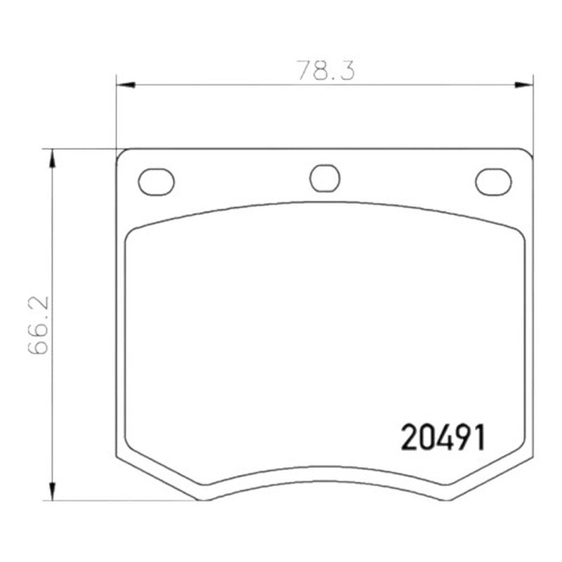 Mintex Racing F6R Brake Pads 78.1mm x 66.4mm 633F6R15.10