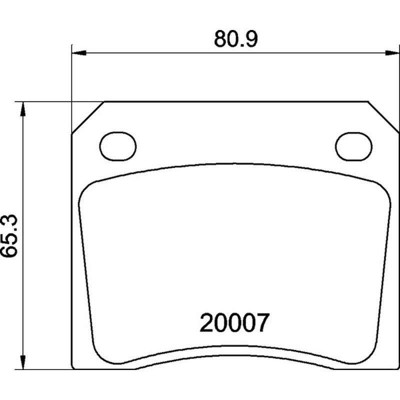 Mintex Racing M1144 Brake Pads 80.9mm x 65.3mm MGB521M1144 - Rear