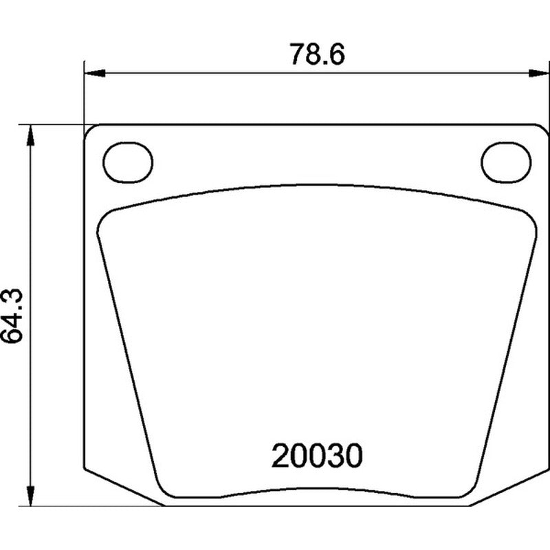 Mintex Racing MRM1802 Brake Pads 78.6mm x 64.3mm MGB525MRM1802 - Front