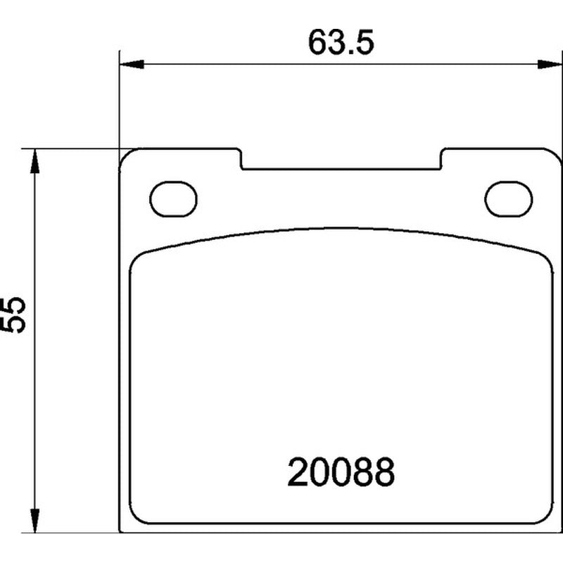 Mintex Racing MRM1802 Brake Pads 63.5mm x 55.4mm MGB533MRM1802