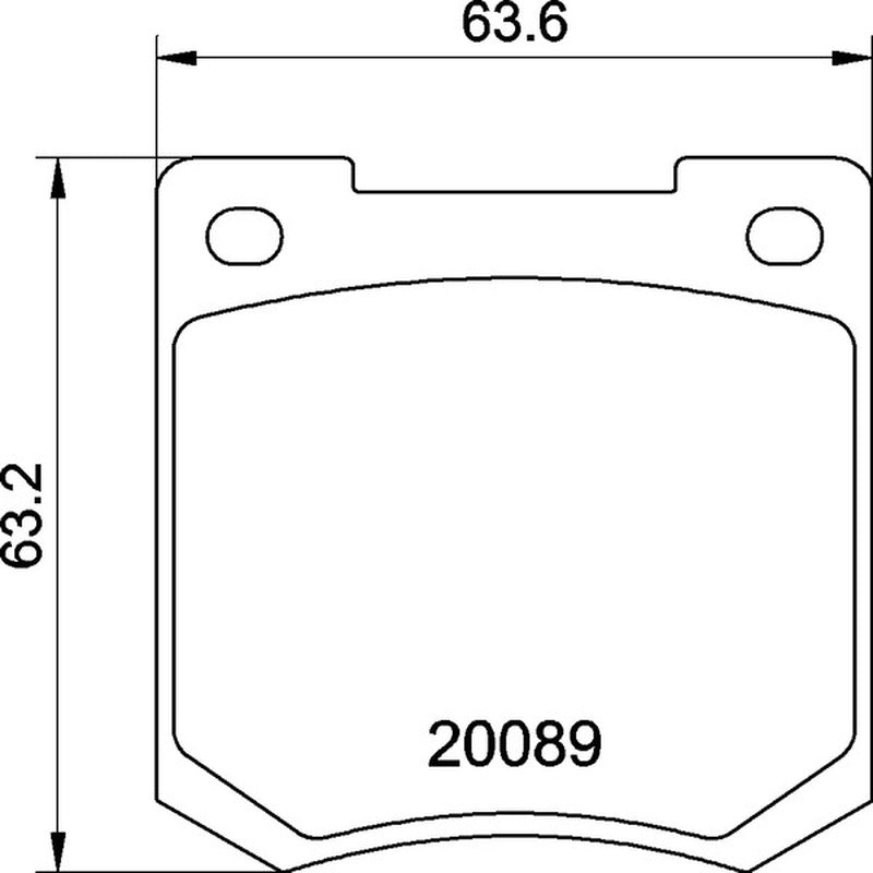 Mintex Racing M1144 Brake Pads 63.6mm x 63.2mm MGB535M1144 - Front