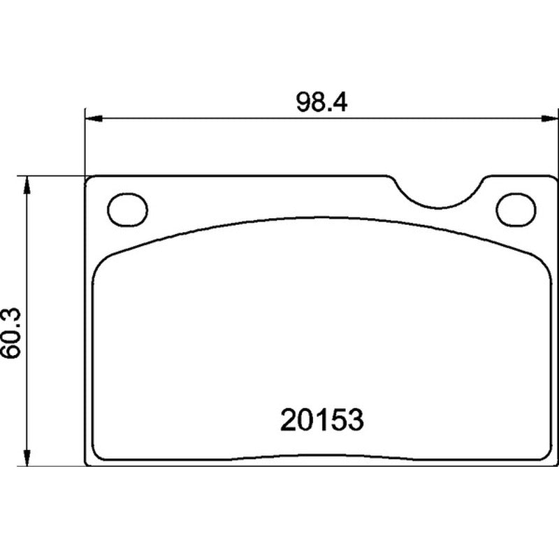 Mintex Racing M1144 Brake Pads 98.4mm x 60.3mm MGB576M1144 - Front