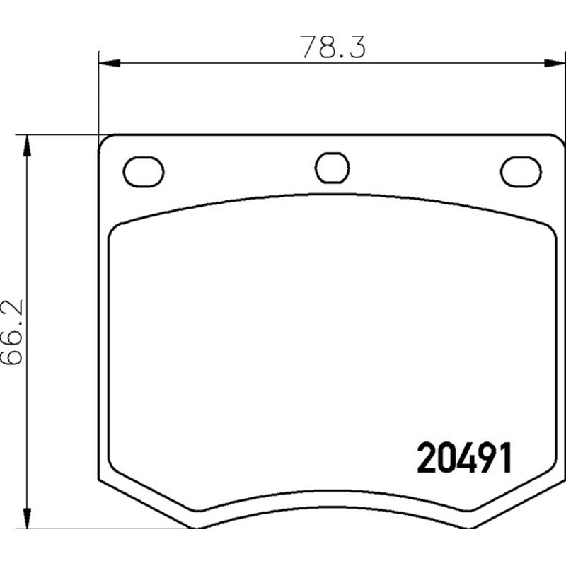 Mintex Racing M1155 Brake Pads 78.1mm x 66.4mm MGB633M1155 - Front