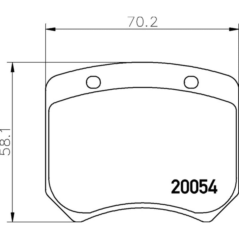 Mintex Racing M1166 Brake Pads 70.2mm x 58.1mm MLB20M1166
