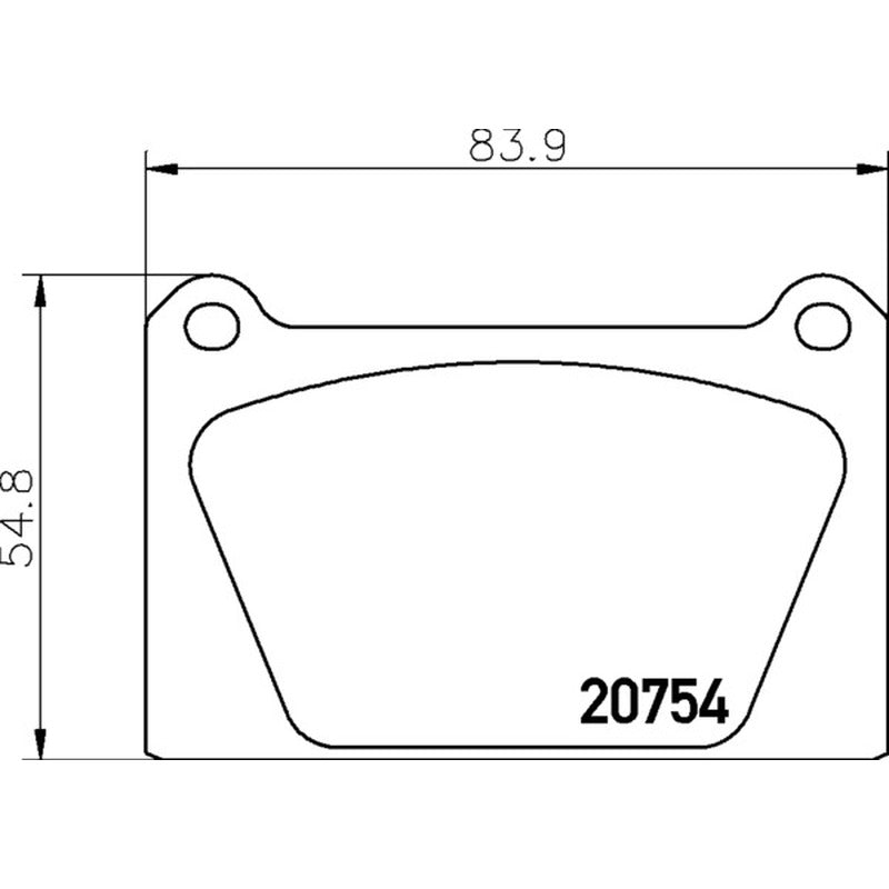 Mintex Racing M1155 Brake Pads 83.9mm x 54.8mm MLB65M1155 - Front