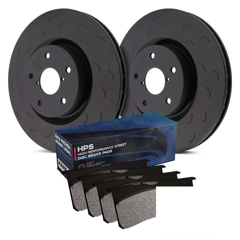 HAWK Brake Kit HPS Pads Talon Slotted Discs 323.1mm HWK-HKS4451.299F - Rear